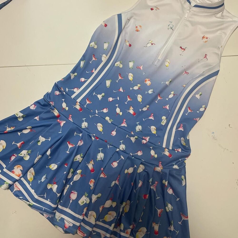 Lucky in Love Cocktail Print Golf Dress